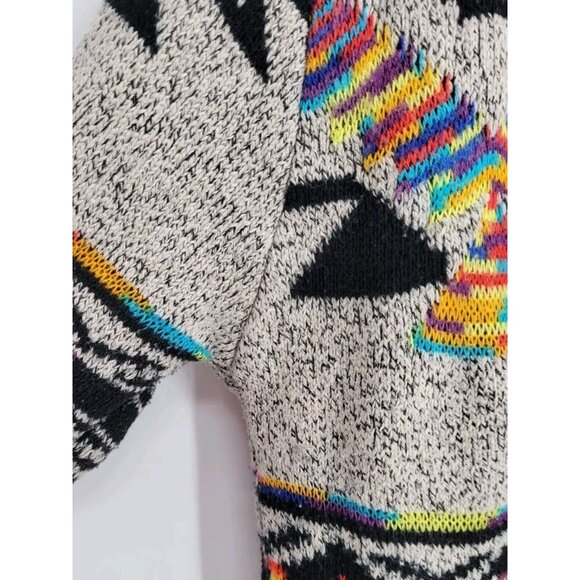 Northern Angel Anthropology Aztec Southwestern Boho  Cardigan Sweater Sz L - Picture 6 of 7